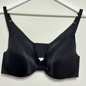 Cacique Black Invisible Backsmoother Lightly Lined Balconette Bra Size 40DDD